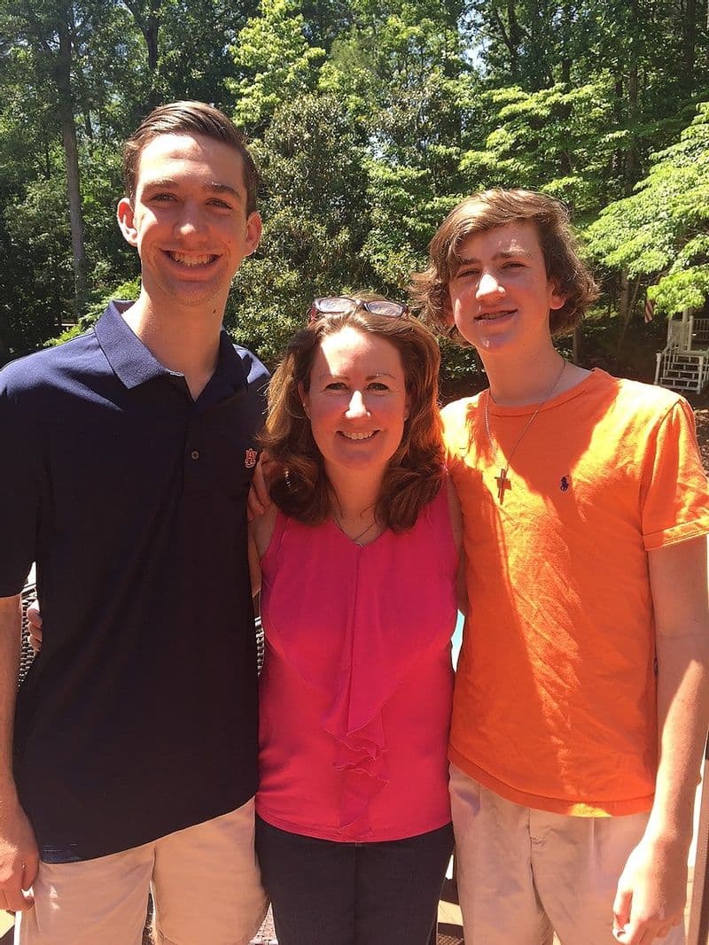Mom with the brothers