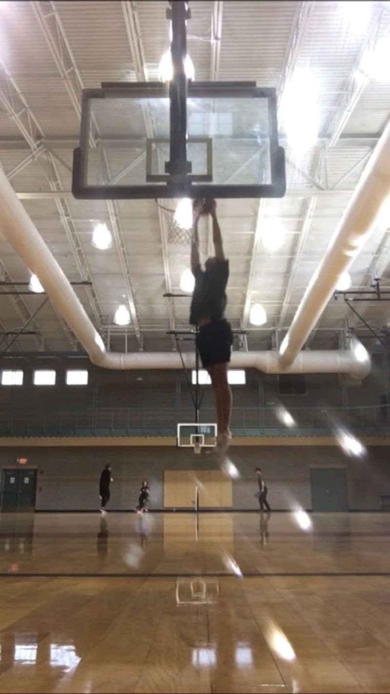 Ryan at the basketball hoop