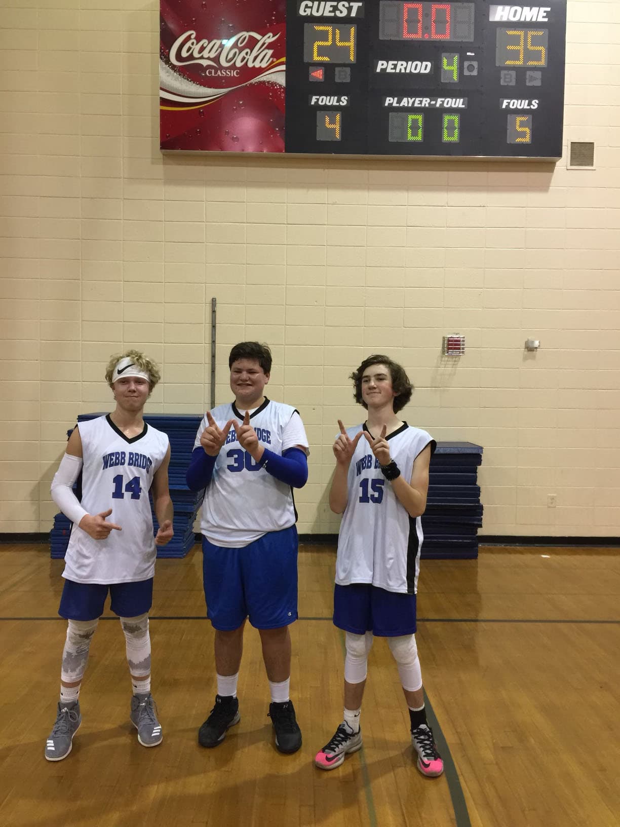 Ryan playing basketball